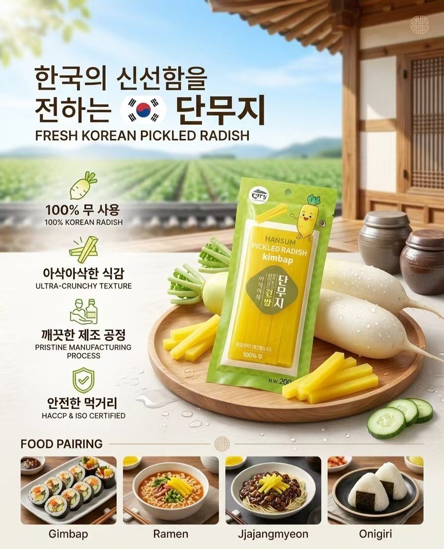 한섬 김밥 단무지